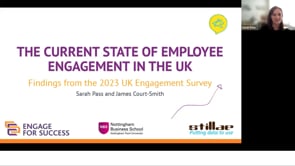 Insights from the 2023 Engage for Success UK Engagement Survey