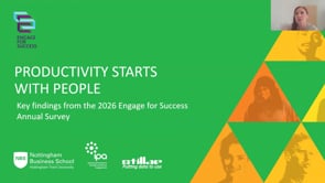 Productivity Starts with People – the findings of the 2026 Engage for Success Annual Survey